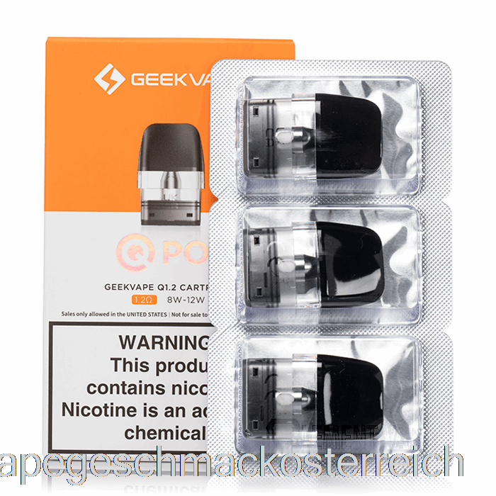 Geek Vape Q Ersatz-Pods 1,2 Ohm Pods Mit Vape-Geschmack